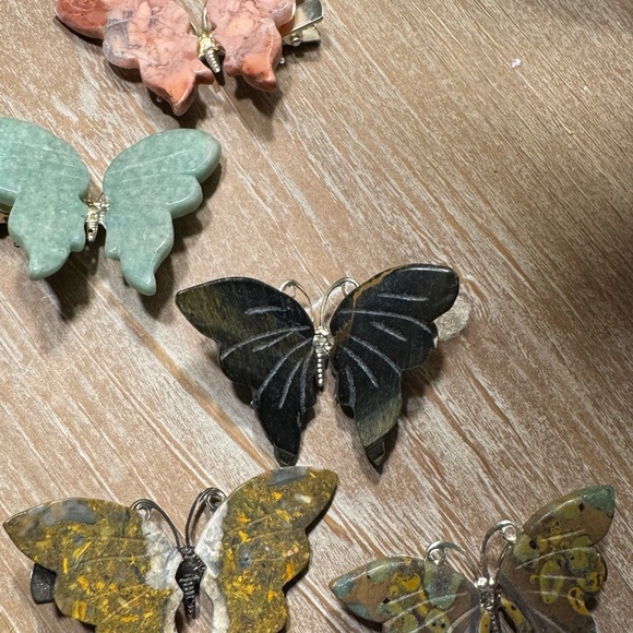 New Elegant Butterfly Hair Clips Set of 5 - Picture 4 of 9